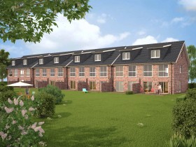 Reihenhaus-3d-architekturvisualisierung